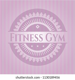 Fitness Gym pink emblem