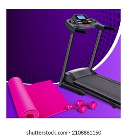 fitness gym poster sport workout background layout concept. extreme leaflet. realistic vector illustration