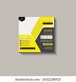 Fitness Gym Promotion social media post design