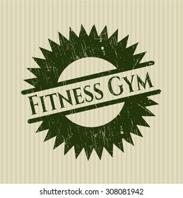 Fitness Gym rubber grunge stamp