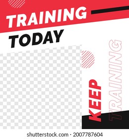 Fitness gym sale discount poster social media post template