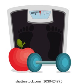 fitness and gym set icons