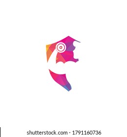 Fitness Gym shield shape concept logo design. Man of fitness silhouette character vector design template,Fitness logo