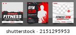 Fitness gym social media post banner template with black and red color, gym, Workout, fitness and Sports social media post banner, fitness gym social media post banner design.