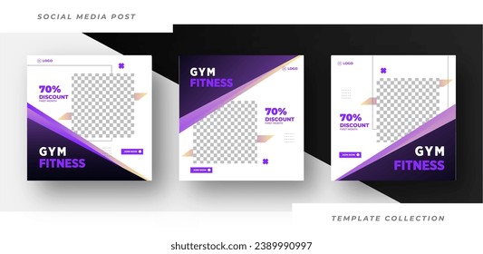 Fitness gym social media post banner template, gym, Workout, fitness and Sports social media post banner, fitness gym social media post banner design.