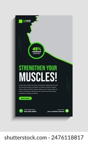 Fitness Gym Social Media Story Template