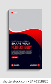 Fitness Gym Social Media Story Template