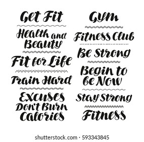 26,058 Fitness Calligraphy Images, Stock Photos & Vectors | Shutterstock