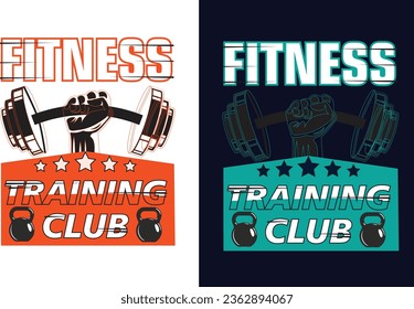 Fitness  Gym T Shirt Design 
