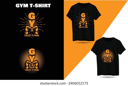 Fitness Gym T-shirt Design Bundle