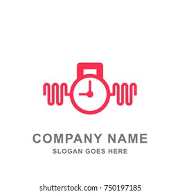 Fitness Gym Workout Logo Vector Icon 