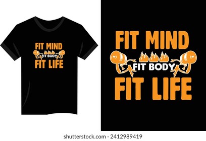 fitness, gym, yoga, typography t shirt design vector for t shirt