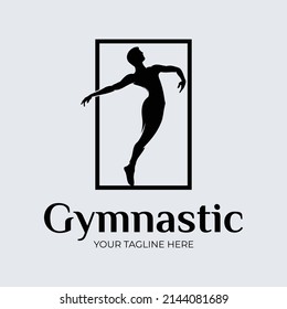 Fitness gymnastic logo design inspiration