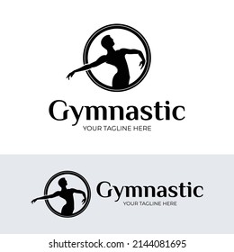 Fitness gymnastic logo design inspiration