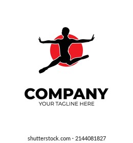 Fitness gymnastic logo design inspiration