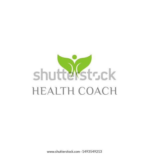 Fitness Health Coach Logo Design Vector Stock Image Download Now