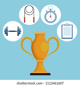 Fitness and health icons
