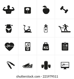 Fitness And Health Icons