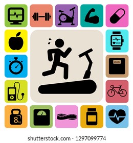 Fitness and Health icons.Illustration EPS10