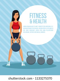 Fitness and health infographic