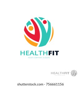 Fitness and Health logo template