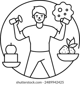 Fitness and health Vector Design 