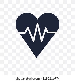 fitness Heart transparent icon. fitness Heart symbol design from Gym and fitness collection. Simple element vector illustration on transparent background.