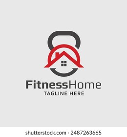 Fitness Home, gym logo, fitness icon, fitness logo, fit body logo template