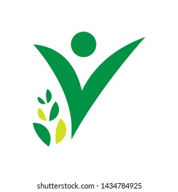 Fitness human logo template vector icon design