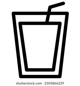 Fitness ice cold refreshing drink - Flat icon symbol