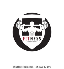 Fitness icon an d symbol vector template illustration