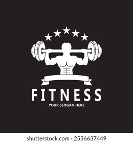 Fitness icon an d symbol vector template illustration