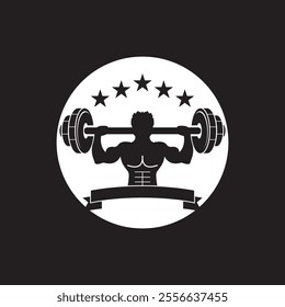 Fitness icon an d symbol vector template illustration
