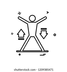 Fitness icon design vector