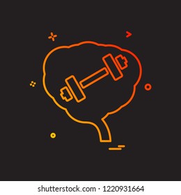 Fitness icon design vector
