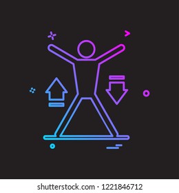 Fitness icon design vector