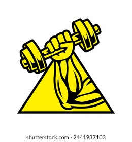 Fitness icon design vector on a white background