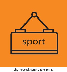 fitness icon. fitness element icon vector