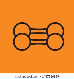 fitness icon. fitness element icon vector