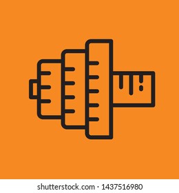 fitness icon. fitness element icon vector