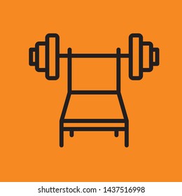 fitness icon. fitness element icon vector