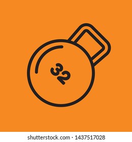 fitness icon. fitness element icon vector