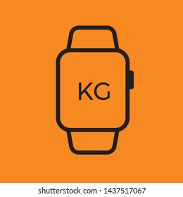 fitness icon. fitness element icon vector