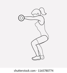 Fitness icon line element. Vector illustration of fitness icon line isolated on clean background for your web mobile app logo design.