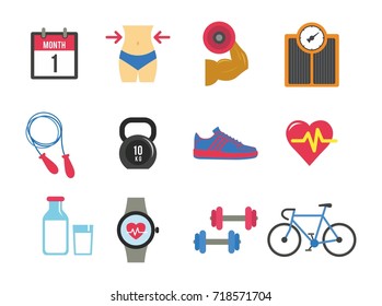 Fitness Icon Logo Stock Vector (Royalty Free) 718571704 | Shutterstock