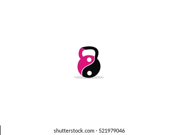 Fitness icon  Logo barbel