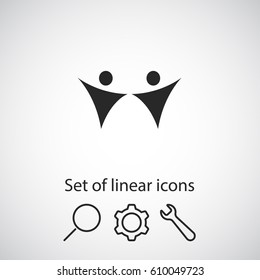 fitness icon. One of set web icons