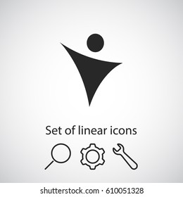 fitness icon. One of set web icons