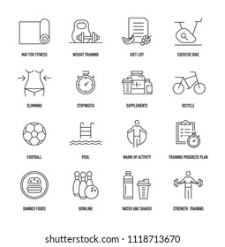 Fitness Icon Set