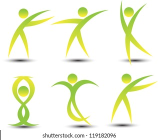 fitness icon set